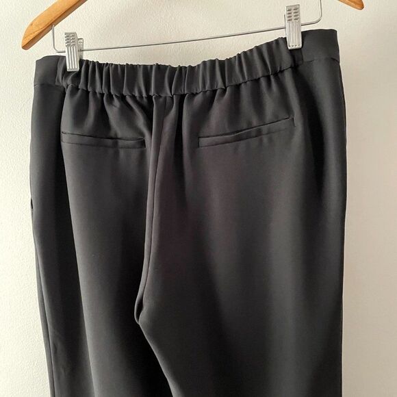 The Reset R Label Black Straight Pull On Elastic Waist Pants with Pockets M - Picture 4 of 9
